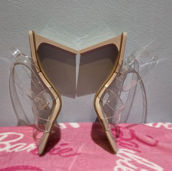 INC Women's Averna Criss- Cross Front Ankle Strap Clear Heel, Size 8.5M - Picture 5 of 9